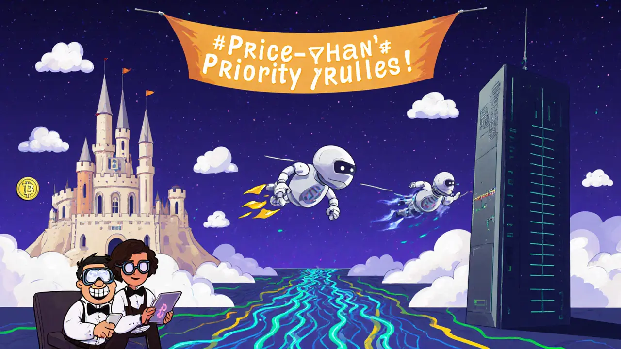 Cartoon market makers and robots connecting on-chain and off-chain trading systems