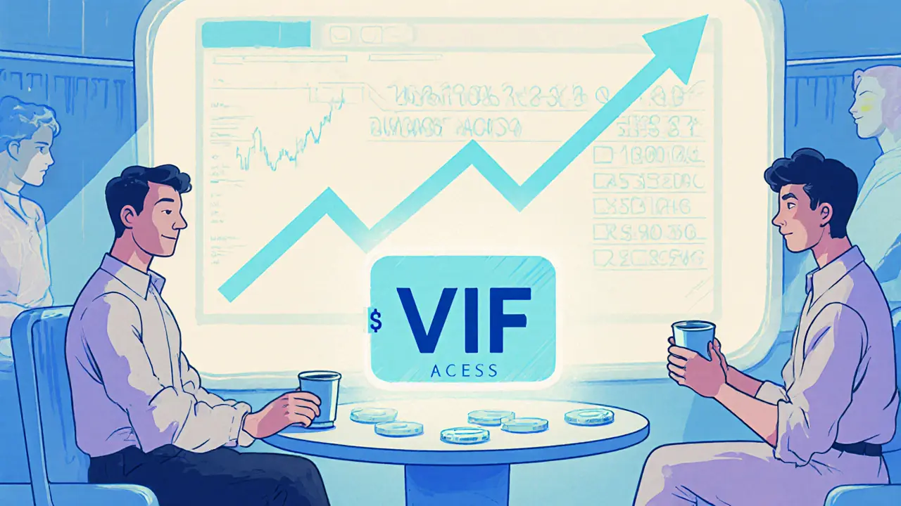 Users staking $IF tokens to unlock VIP access to new crypto project launches.