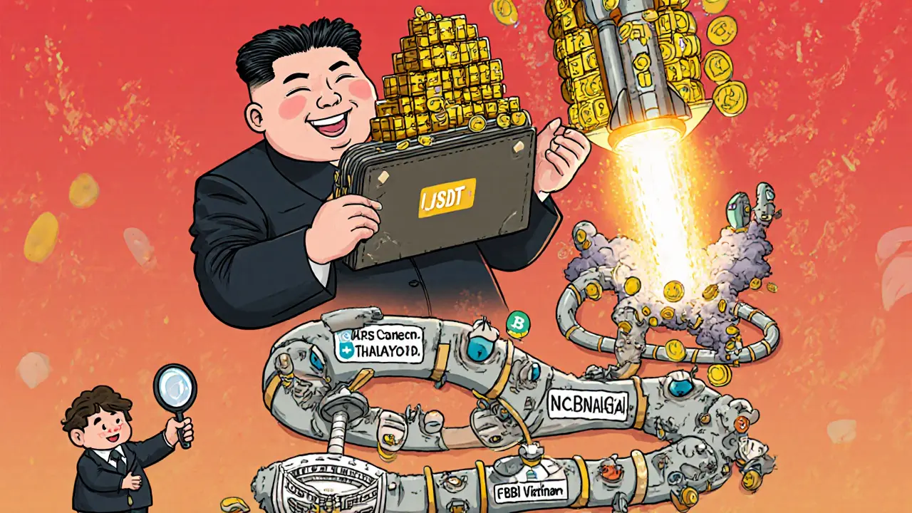 A leader builds a missile from stolen crypto through a chain of global money launderers.