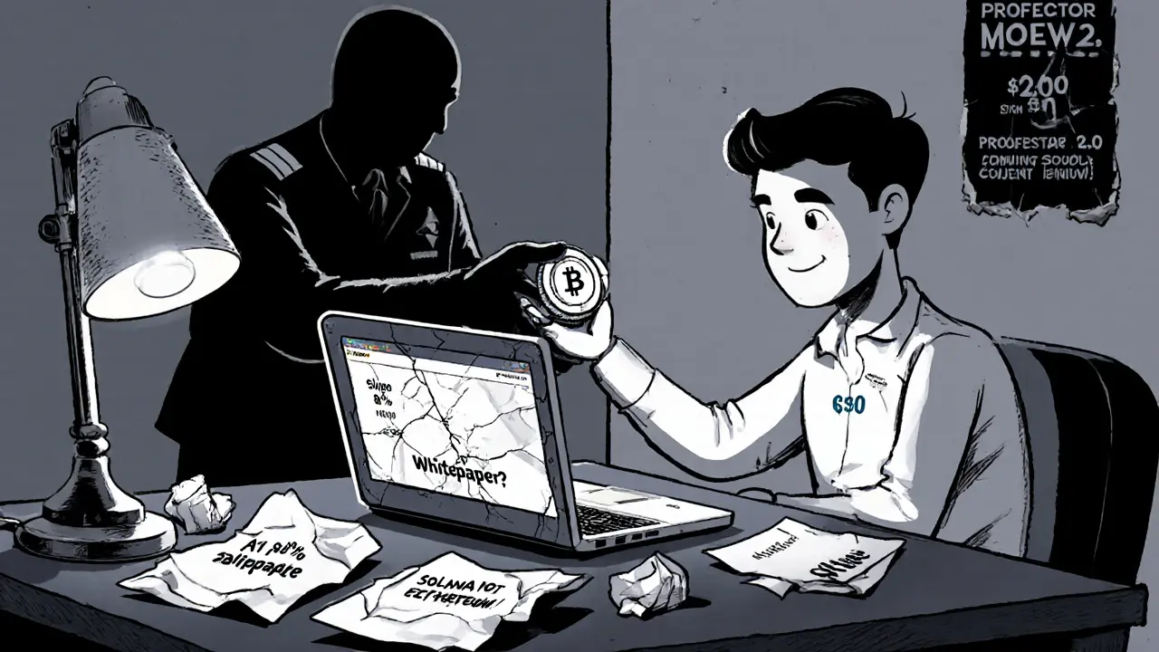 A trader confused by slippage warnings, handed a small MOEW token by a shadowy Bitget figure.