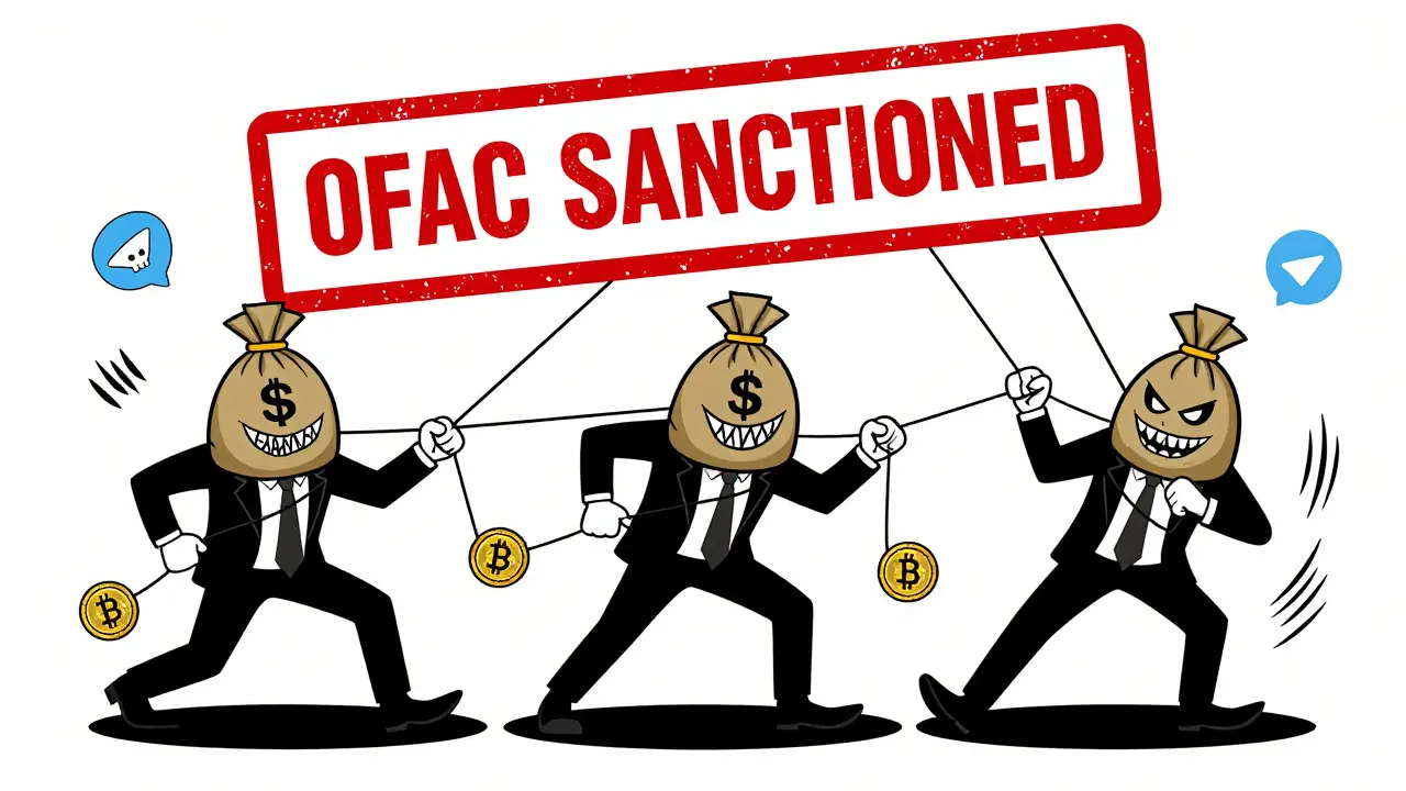 Three sinister crypto exchanges as puppet masters pulling strings of Russian users.