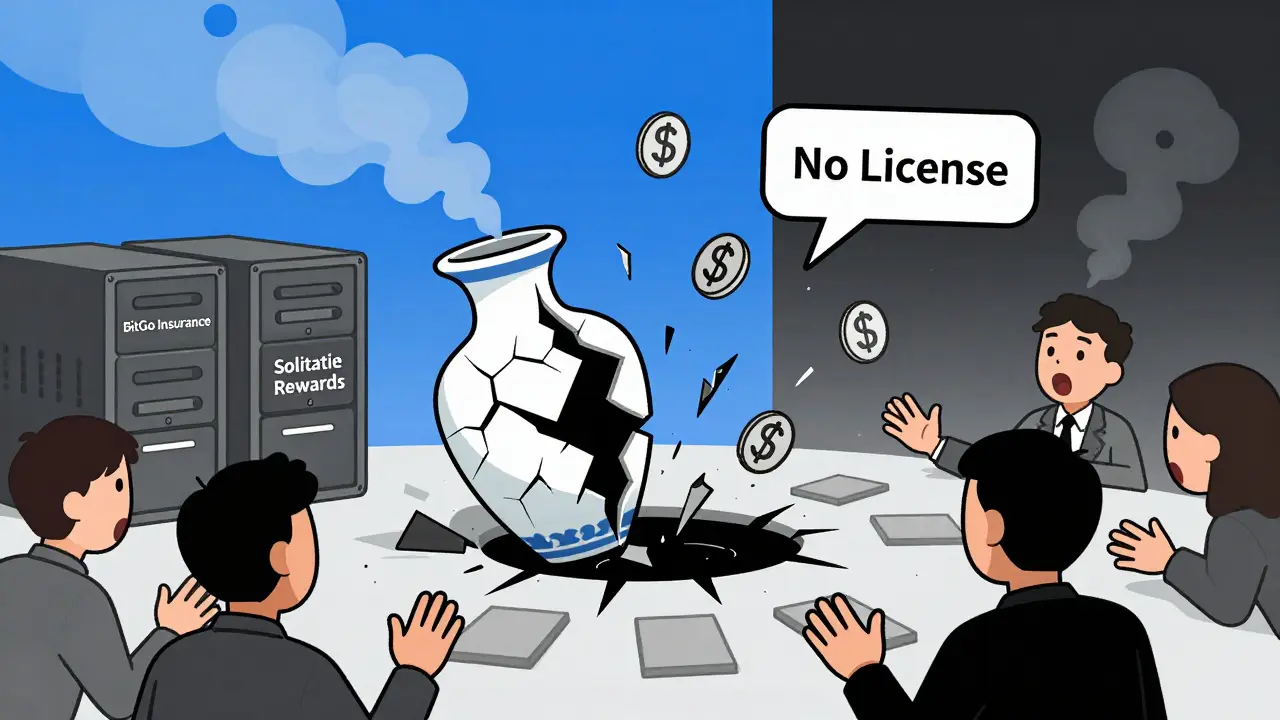 Tokenize Xchange platform shattering as TKX tokens fall into darkness, users reaching in shock