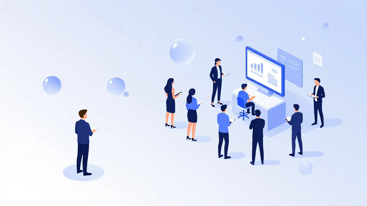 Lone trader in sparse space versus busy centralized exchange