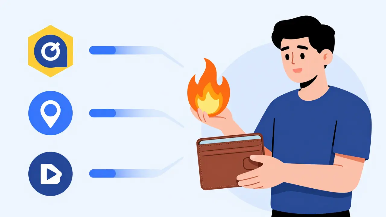 Trader extinguishing gas flame during trade across blockchains