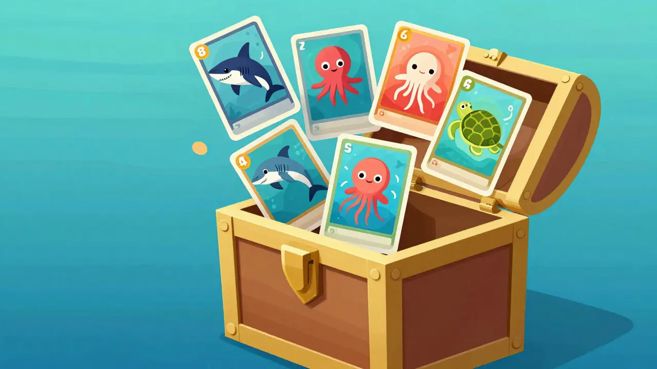 Mystery box releases marine creature cards as collectibles