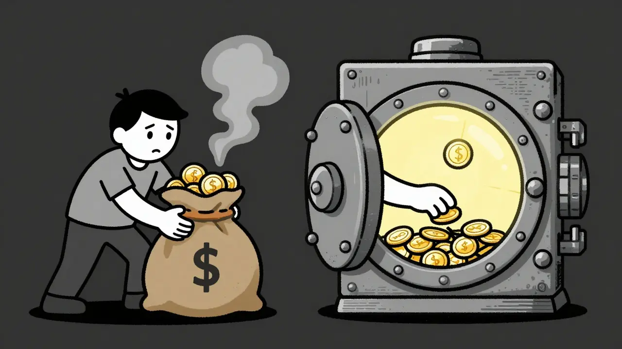 Illustration contrasting token inflation with deflationary stability in gaming economies.