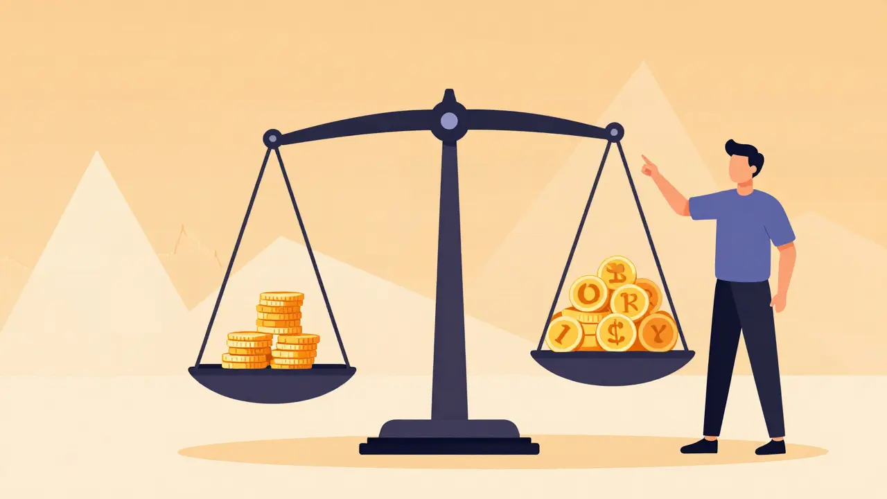 Illustration of balancing risk and capital in trading