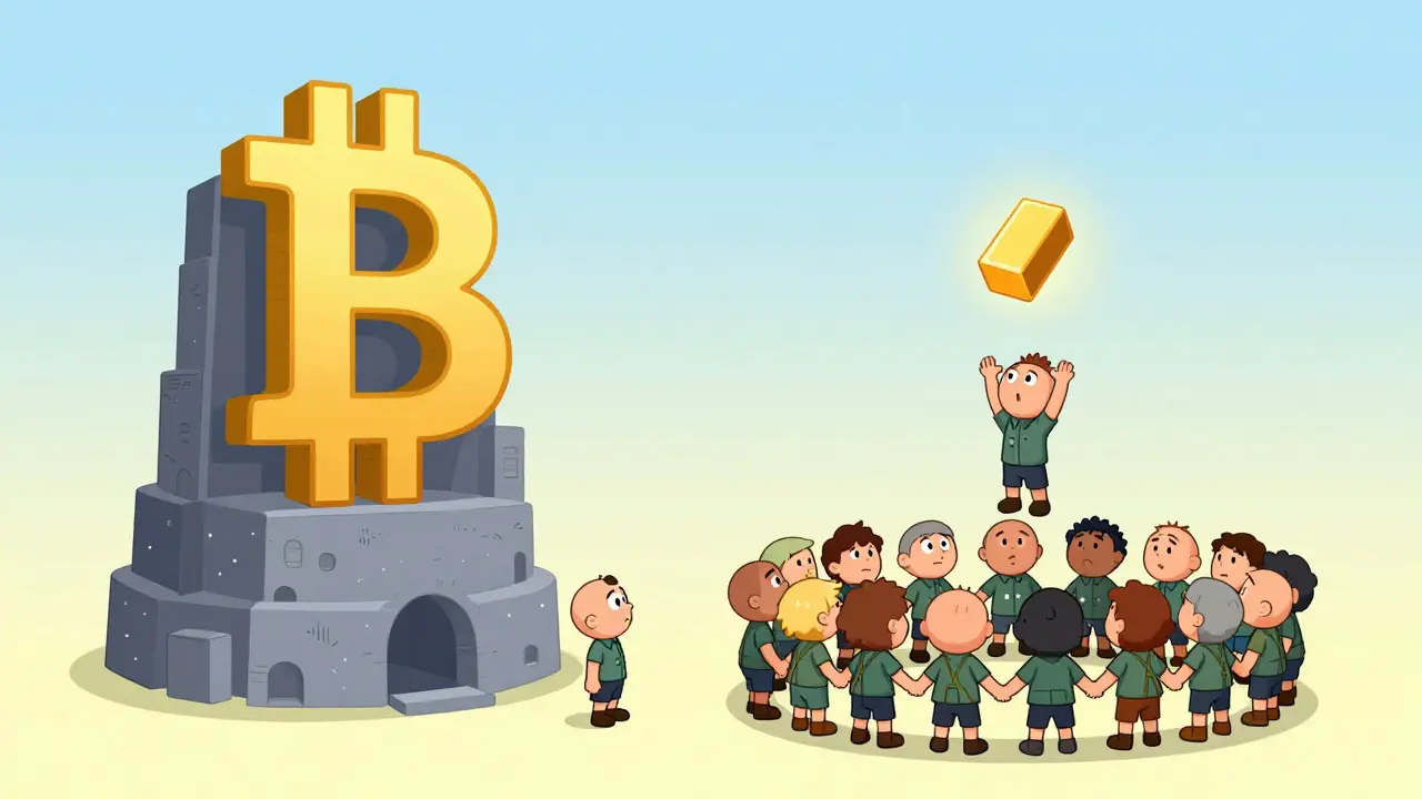 Small miners joining forces in a pool for rewards
