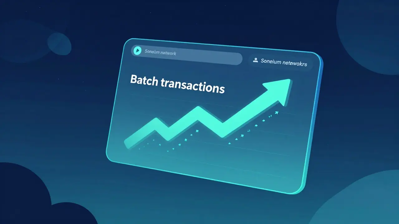 Stylized illustration of efficient batch transactions on a trading platform