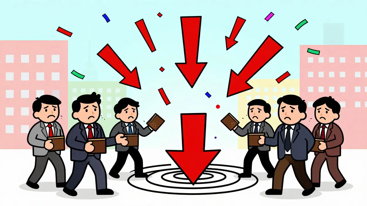 Confused investors amid market crash