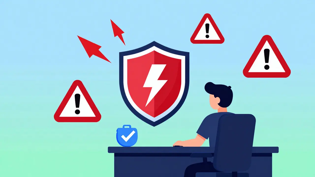Shield protecting gamer from crypto scams in UPA illustration