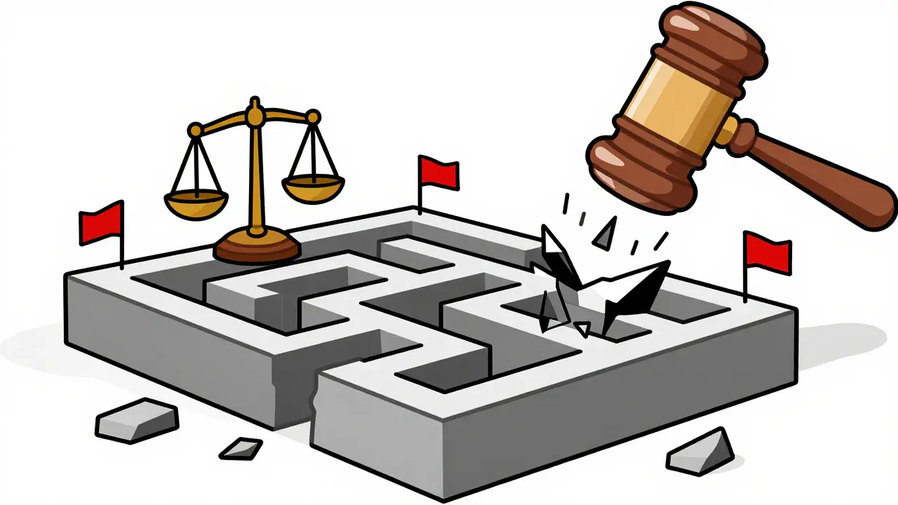 Regulatory hammer striking down non-compliant crypto platforms