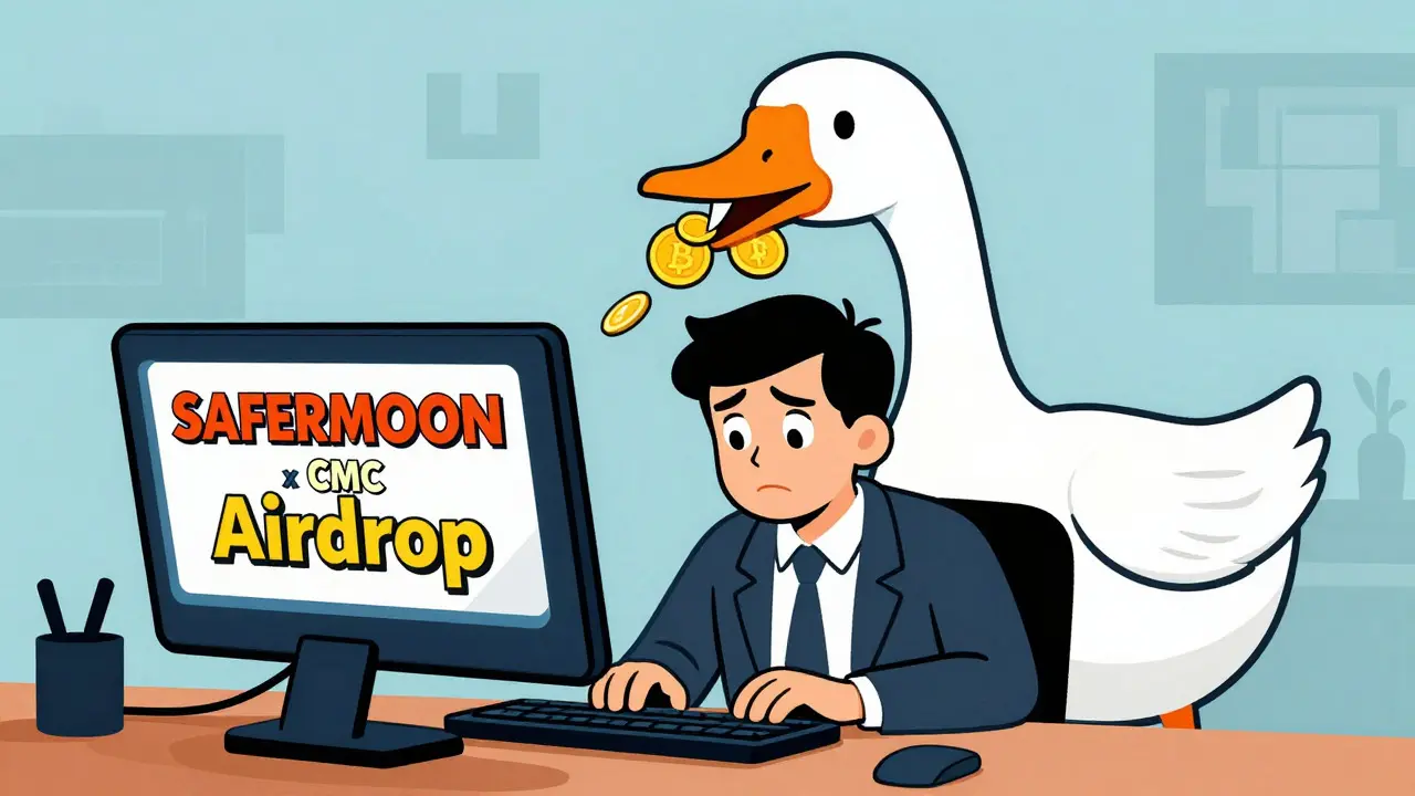SaferMoon x CMC Airdrop: Facts, Scams, and SafeMoon Reality