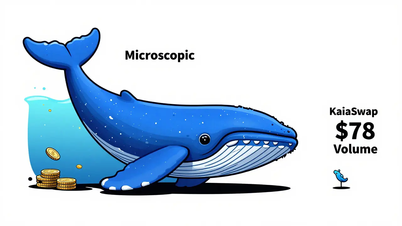 Illustration comparing a giant whale to a microscopic speck