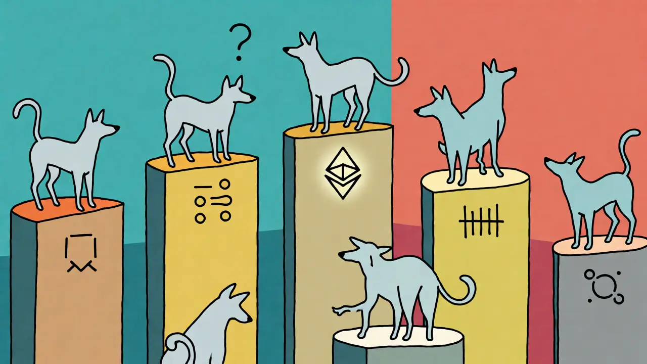 Confused dogs on different network platforms