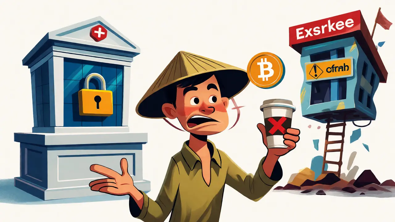 Illustration showing crypto as an asset not currency in Vietnam.