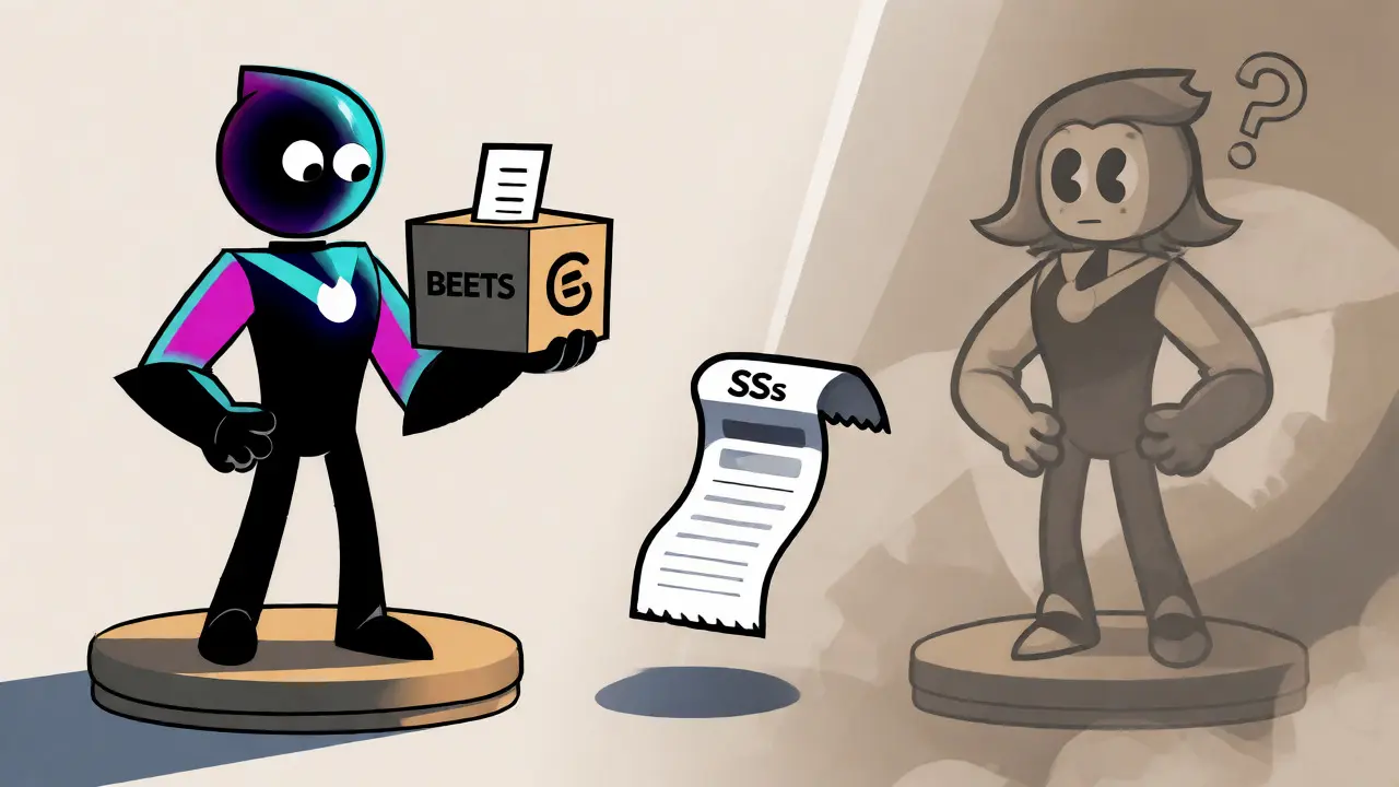 Visual comparison of current BEETS, legacy token, and stS receipt